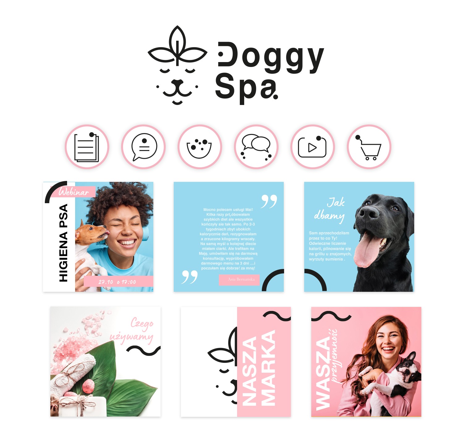 DOggySpa zestaw gotowej identyfikacji